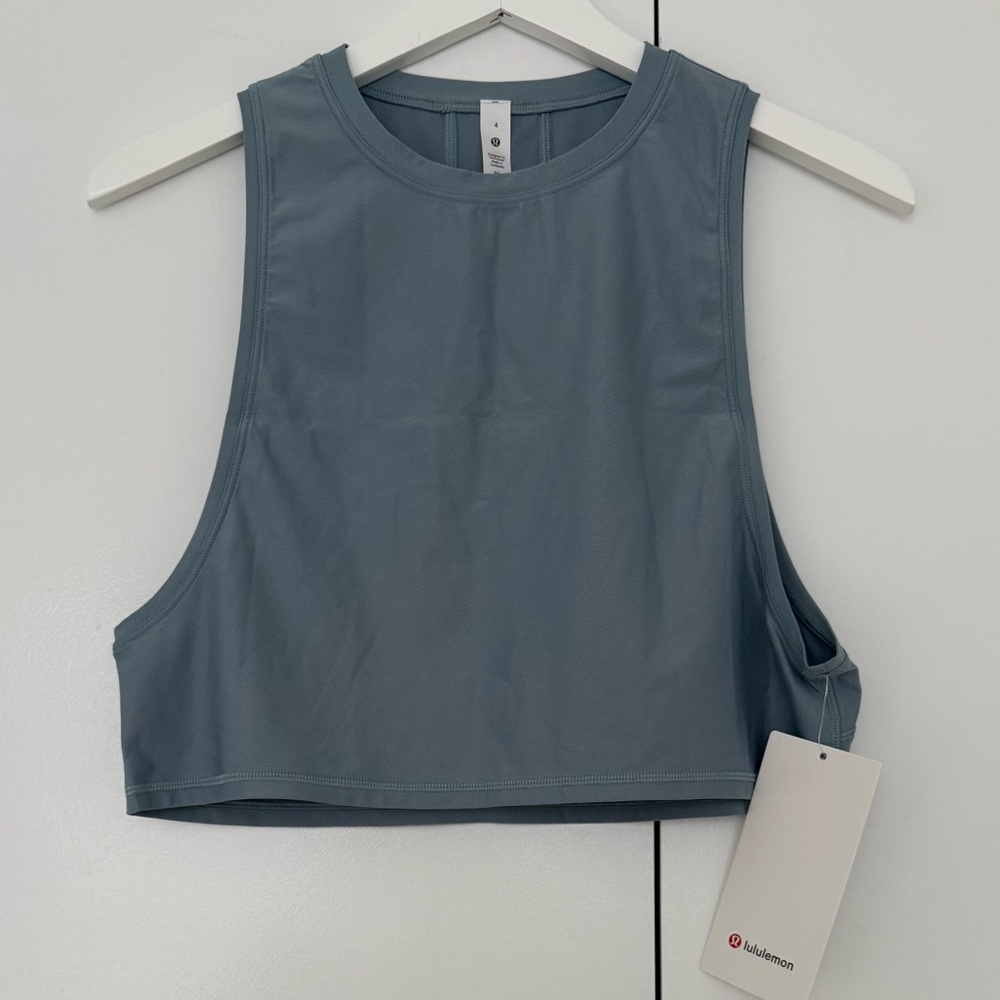 Lululemon Muscle Love Crop Tank, Desert Teal, Women’s 4